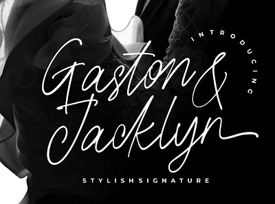 Gaston & Jacklyn Stylish Signature font fonts free free fonts free script font free script fonts handwritten script script font
