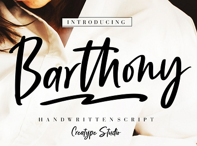 Barthony Handwritten Script font fonts free free fonts free script font free script fonts handwritten script script font