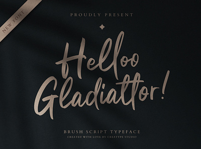 Helloo Gladiattor Brush Script