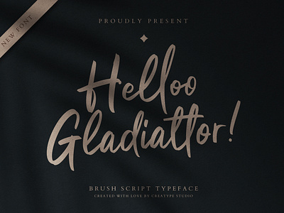 Helloo Gladiattor Brush Script