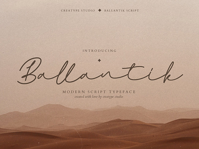 Ballantik Modern Monoline Script