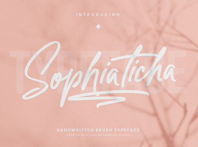 Sophiaticha Handwritten Brush signature