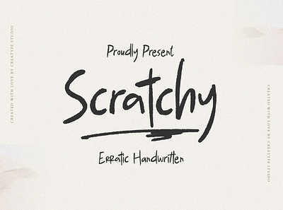 Scratchy Erratic Handwritten retro