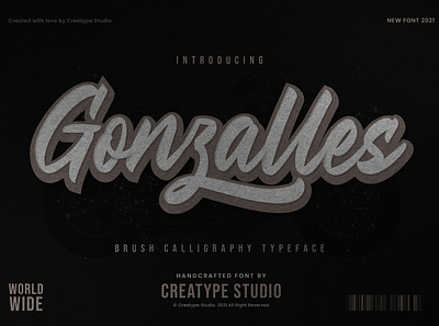 Gonzalles Brush Calligraphy tshirt