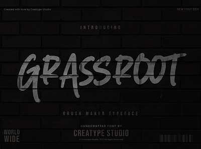 Grassroot Brush Maker sans serif