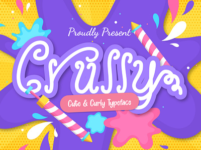 Crully Cute & Curly Typeface