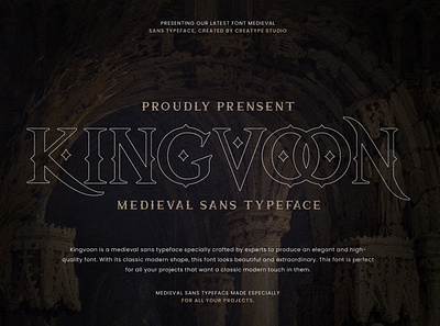 Kingvoon Medieval Sans sans serif