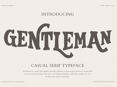 Gentleman Casual Serif elegant