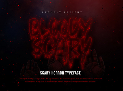 Bloody Scary Horror Typeface canva