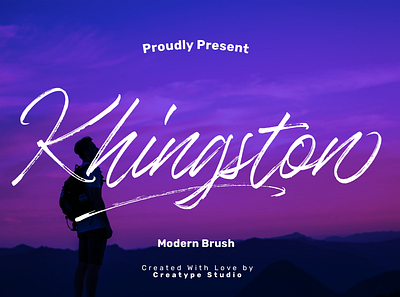 Khingston Brush Script fashion