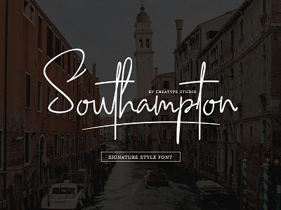 Southampton Signature Font branding casual elegant fashion handwriting handwritten logo luxury natural script style stylish