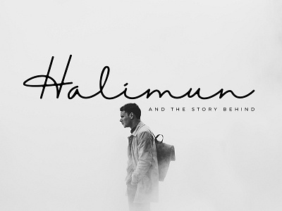 Halimun Script Style branding casual elegant fashion handwriting handwritten logo luxury natural script style stylish