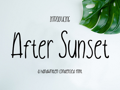 After Sunset branding elegant fashion free handlettering handwriting handwritten ligature logo script stylish