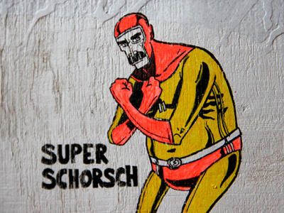 Superschorsch illustration superhero