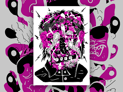 Punky McPunkface hotmuzak illustration music rock on