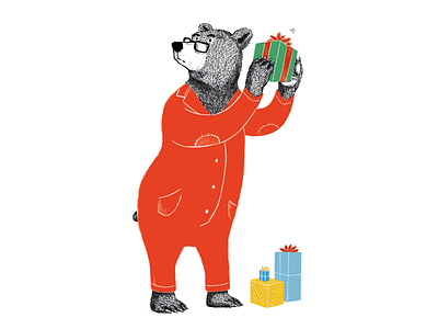 Christmas Bear bear christmas illustration