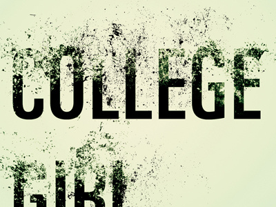 College Girl book typography