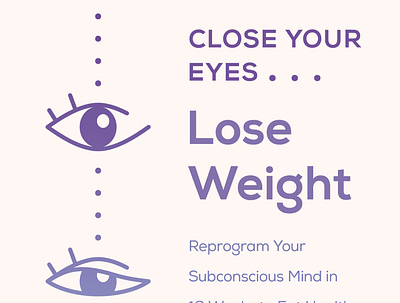 Close Your Eyes: Lose Weight book book cover book design book series cover cover design illustration publishing title