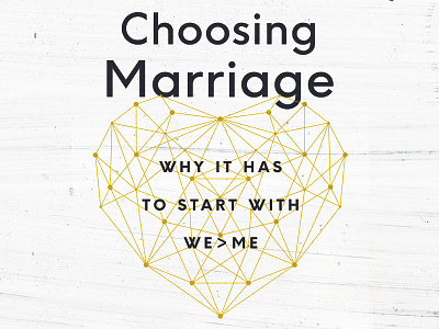 Choosing Marriage book cover cover design heart