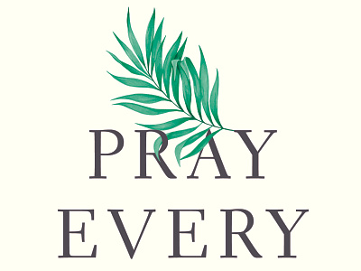Pray Every Day book book cover book design book series cover cover design palm publishing title