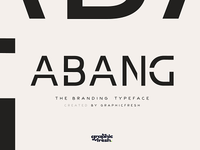 Abang - The Branding Typeface Font branding logo font designs
