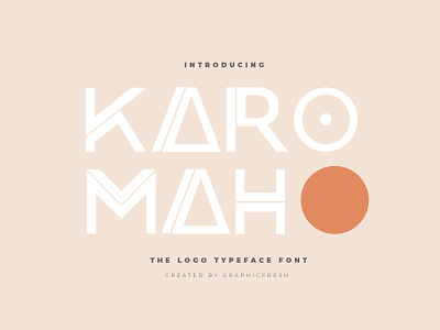 Karomah - The Logo Typeface Font branding logo logo font designs