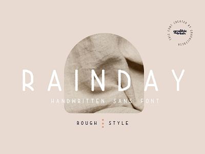 Rainday - Handwritten Sans Font font sans serif