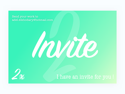 2 Invites draft gradient invitation invite ui ux