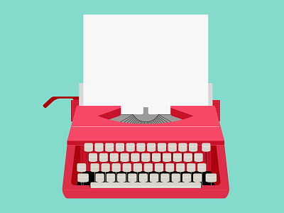 Typewriter design illustration typewriter vector writer