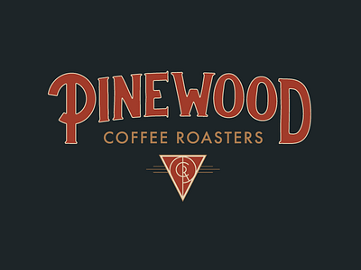 Pinewood Coffee Roasters Logo branding illustration logo typography