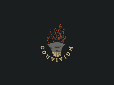 Convivium branding illustration logo typography
