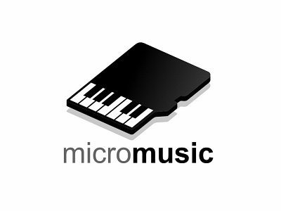 Micromusic icon illustration logo