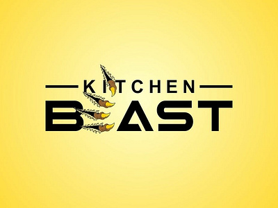 Kitchen BEAST design icon illustration logo