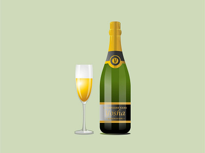 Champagne illustration