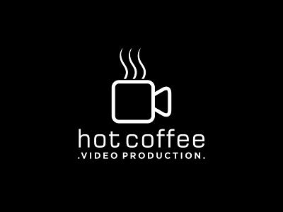 hot coffee icon illustration logo