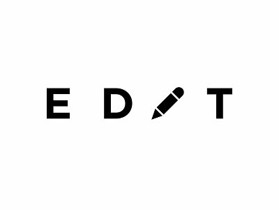 E D I T design icon illustration