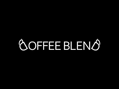 Coffee Blend design icon illustration logo typography