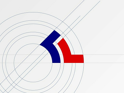 KL Logo Concept branding design flat icon