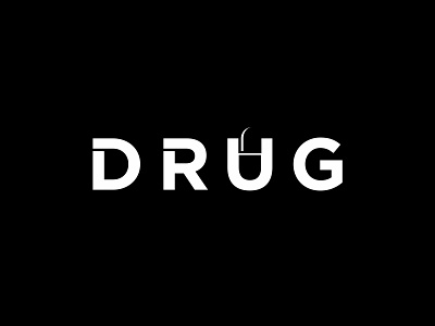 Drug design flat icon illustration logo