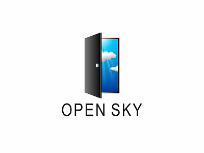 Open Sky design icon illustration logo