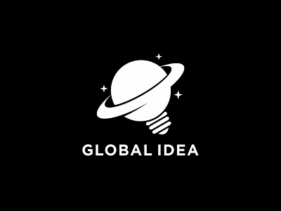 Global Idea branding design flat illustration logo