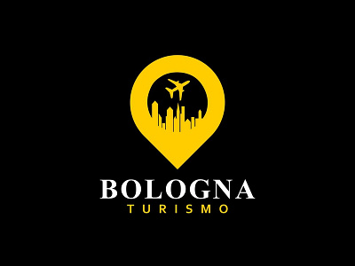 Bologna design flat icon illustration logo