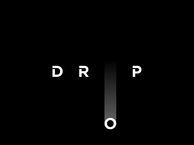 Drop design illustration logo typography