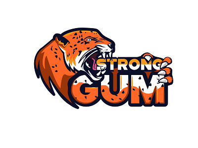 Strong animal animal logo cartoon drawing gum illustration jaguar logo mascot mascot design mascot logo strong