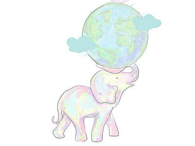 Earth earth logo elephant drawing elephant illustration elephant logo illustration logo nature logo