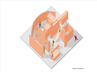 Urban Playground architecture colours design graphic design illustration spatial vector