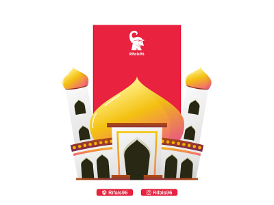 Ramadhan coreldraw design flat illustration indonesia minimalism mosque ramadan kareem ramadan mubarak ramadhan vector