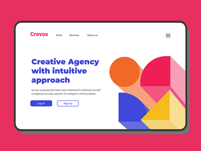 Creative Agency Website UI Animation agency animation branding creative development graphic design interaction interface landing page marketing motion graphics services strategy ui user interface ux web web design website