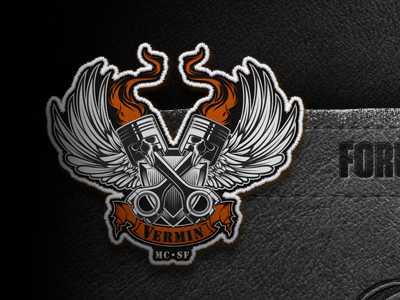 Vermin Logo biker logo motorcycle website