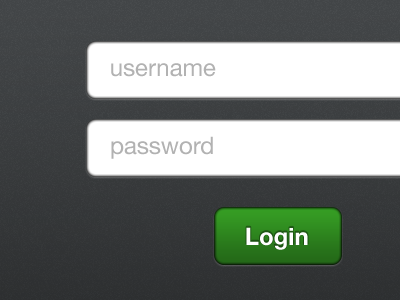 Login button iphone login